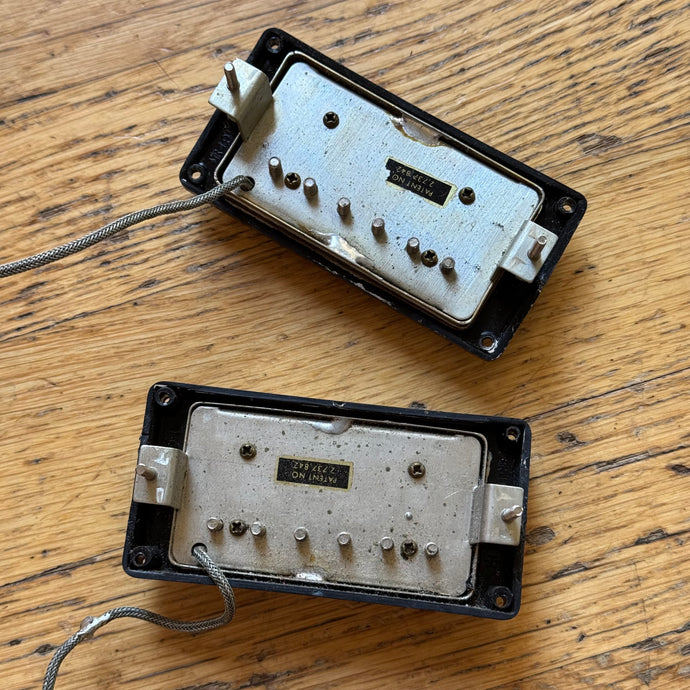 1962-1964 Gibson PAF Spec Patent Number Sticker Pickups - Nickel